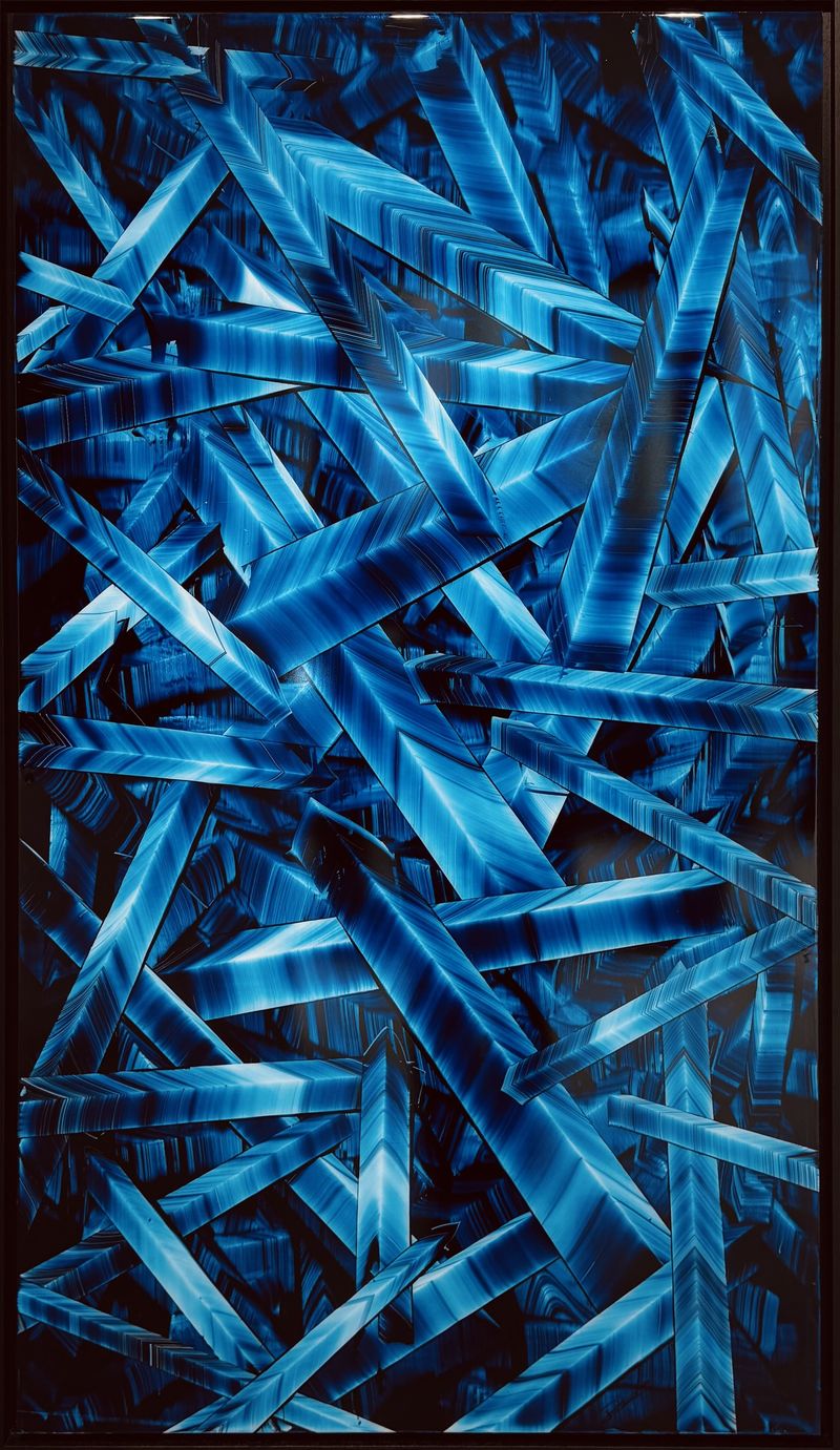 Sélénite - huile sur dibond - 80x140 cm